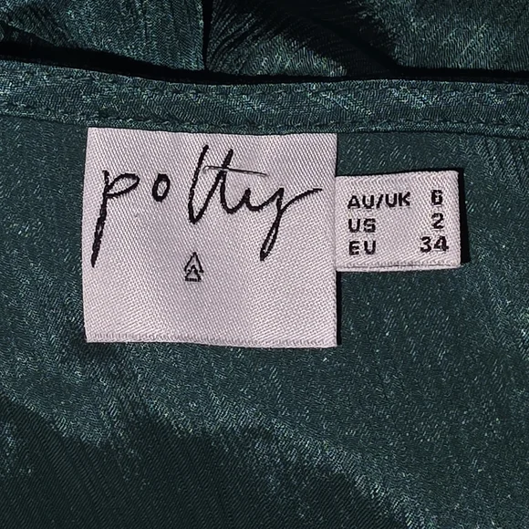 PRINCESS POLLY LIA MINI DRESS JADE GREEN Size 6 - Picture 5 of 5